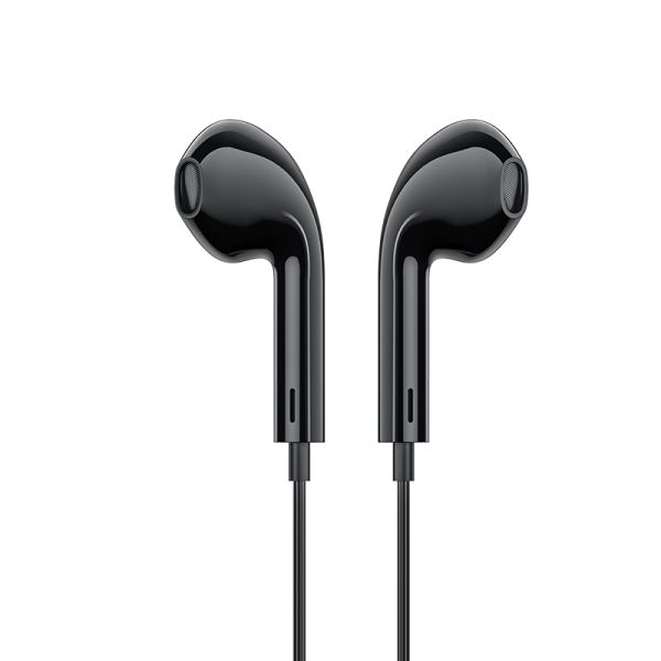 Handsfree Lightning Earphones Headphones Earbuds-Black