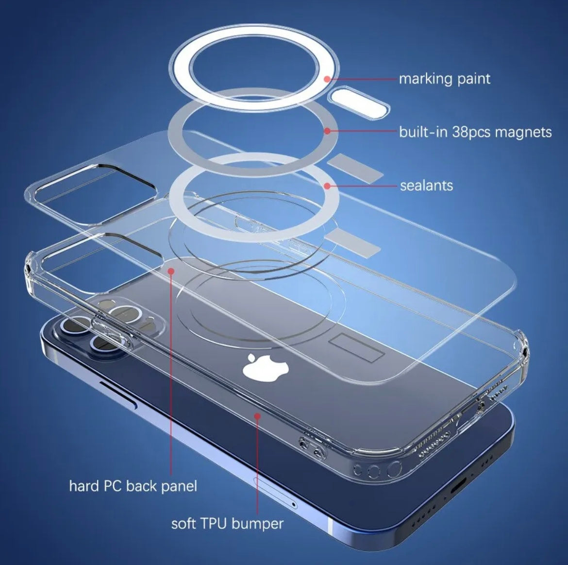 iPhone Magnetic Clear Case