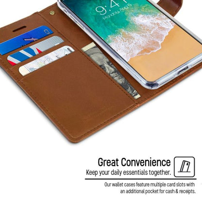 For iPhone 17 Pro Wallet Case Brown + 2 x Screen Protectors