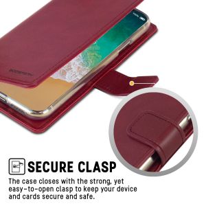 For iPhone 17 Pro Wallet Case[3 Card Slots]-Wine Colour