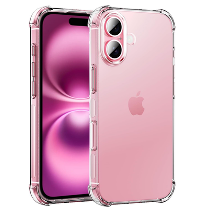 For iPhone 16 clear case Slim Shockproof Silicone cover