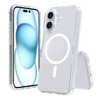 For iPhone 17 Magnetic Case Clear Protective Cover