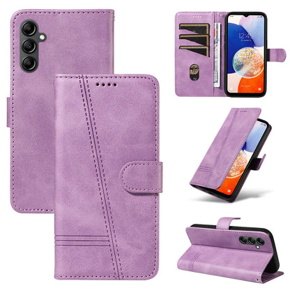 For Samsung Galaxy A35 5G Wallet Case with Card holder Purple Colour Flip Cover