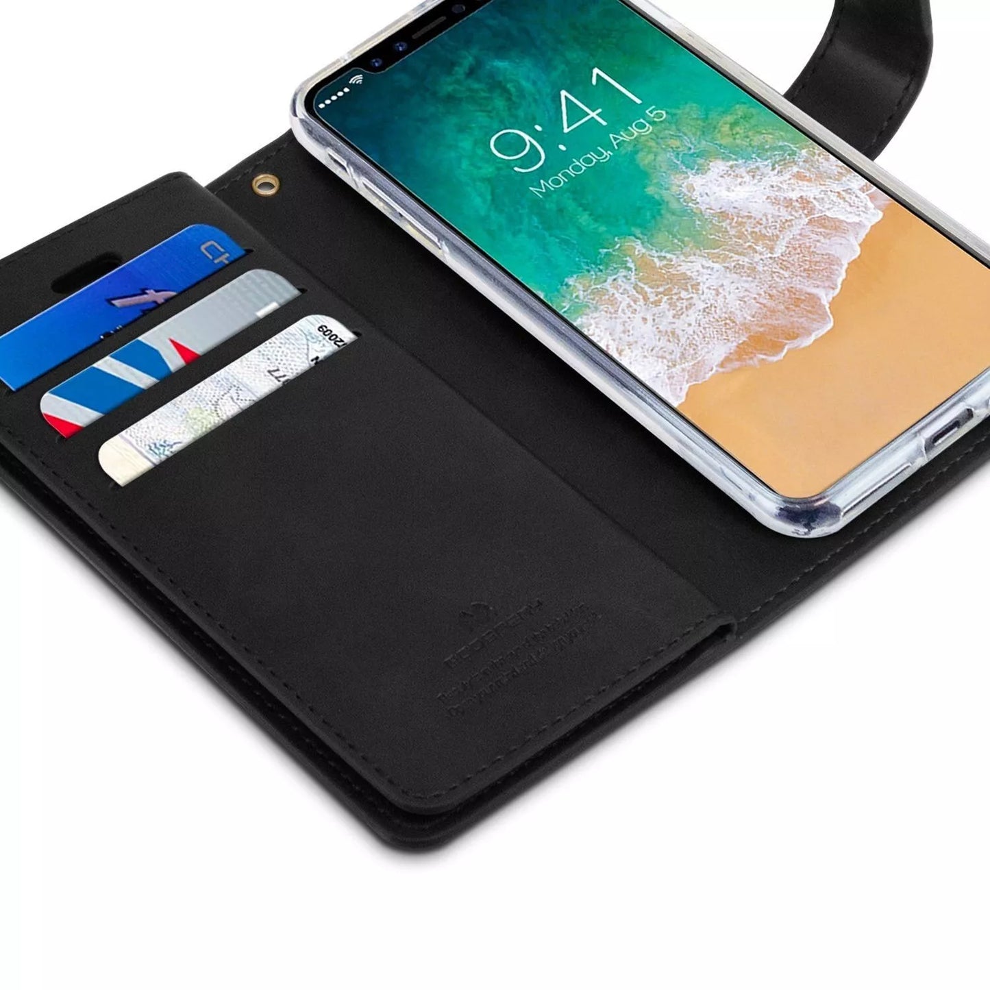 For iPhone 17 Pro Max Double Layers Wallet Leather Flip Case