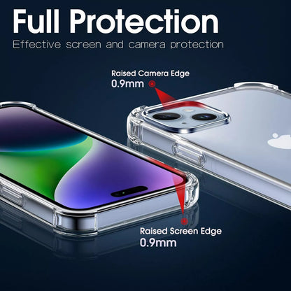 For iPhone 14 Clear Shockproof Bumper Hard Case