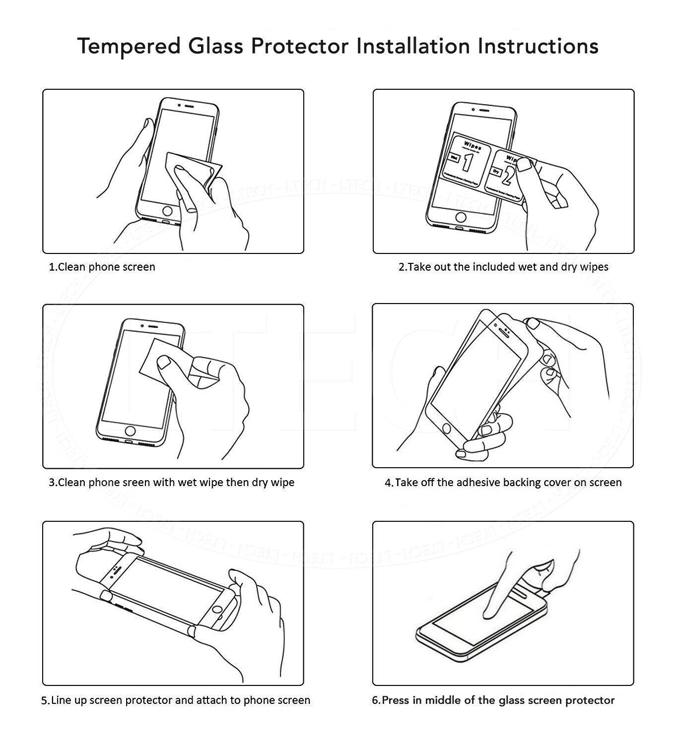 For iPhone 16 15 14 13 12 11 SE Pro Max Plus tempered glass protector