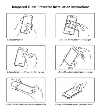 For iPhone 16 15 14 13 12 11 SE Pro Max Plus tempered glass protector