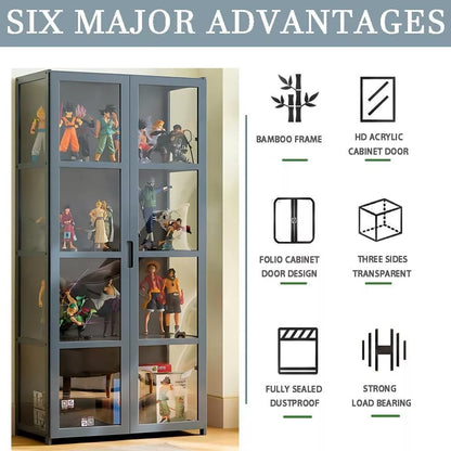 5 Tier Display Storage Cabinet Display Cabinet Showcase