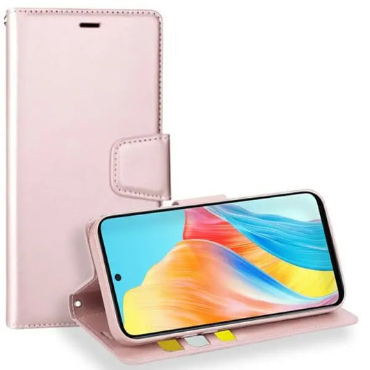 For OPPO A5 5G Wallet Case Rosegold Flip Cover