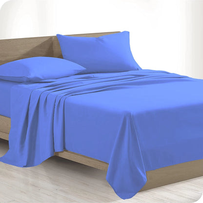 Soft Bed Sheet Set | Queen King Single Double - Flat Sheet, Fitted Sheet, Pillowcase