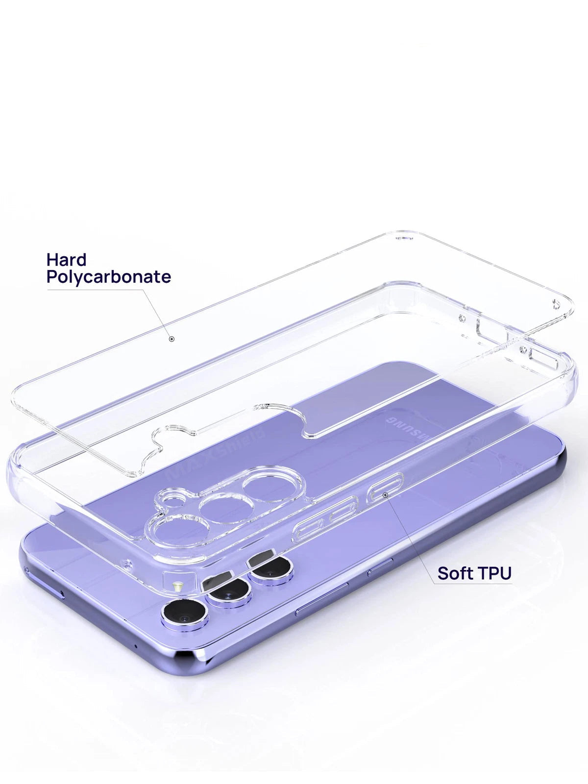 For Samsung Galaxy A35 Clear Shockproof Slim  Case