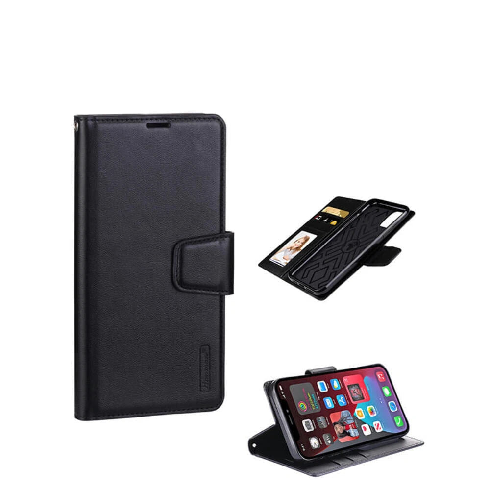 For iPhone 17 Wallet Case Black Colour Flip Cover