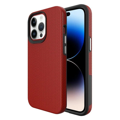 For iPhone 16 Pro Max Shockproof Case Rugged Red Case