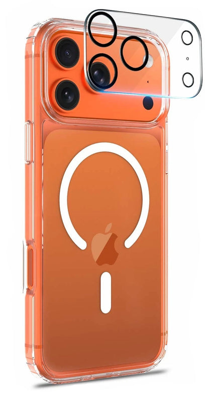 For iPhone 17 Pro Max Clear Case Magsafe Cover + 1 x Camera Lens Protectors