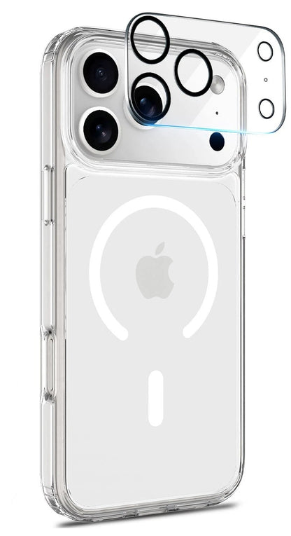 For iPhone 17 Pro Max Clear Case Magsafe Cover + 1 x Camera Lens Protectors