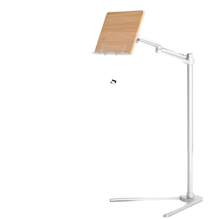 Floor Book Reading Stand Laptop Holder Hand-Free Adjustable Angle PC Holder