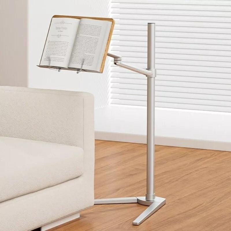 Floor Book Reading Stand Laptop Holder Hand-Free Adjustable Angle PC Holder