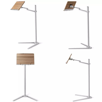 Floor Book Reading Stand Laptop Holder Hand-Free Adjustable Angle PC Holder