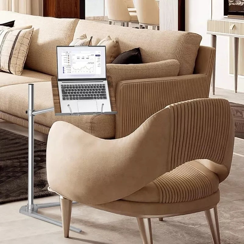 Floor Book Reading Stand Laptop Holder Hand-Free Adjustable Angle PC Holder