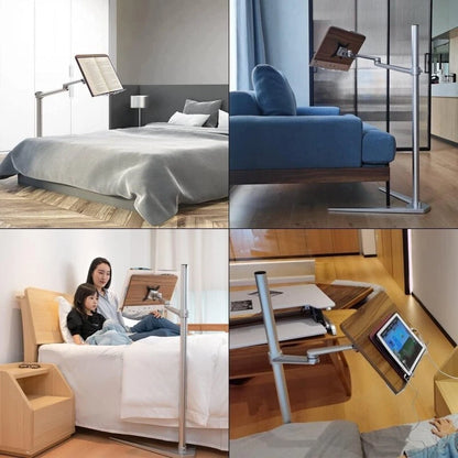 Floor Book Reading Stand Laptop Holder Hand-Free Adjustable Angle PC Holder