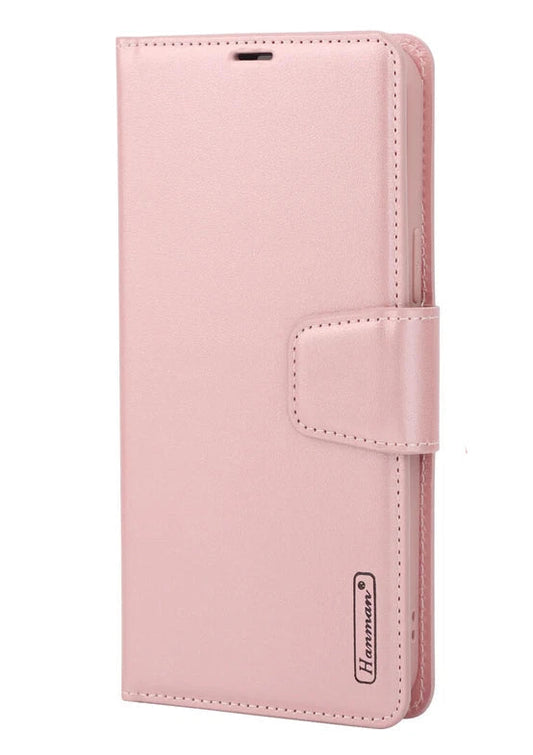For iPhone 17 Pro Max Wallet Case with Card holder Rosegold Flip Cover