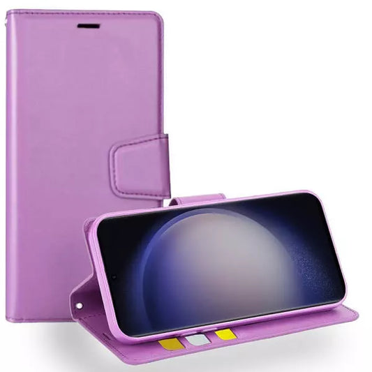 For Samsung Galaxy A55 Wallet Case with Card holder Purple Flip Cover