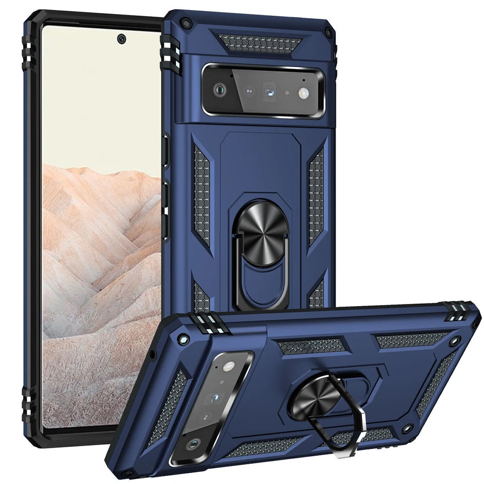 For Google Pixel 7 Pro Heavy Duty Shockproof Case-Blue