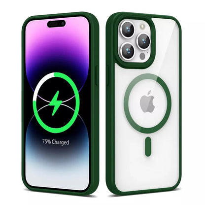 For iPhone 14 Pro Max Magsafe Case-Deep Green