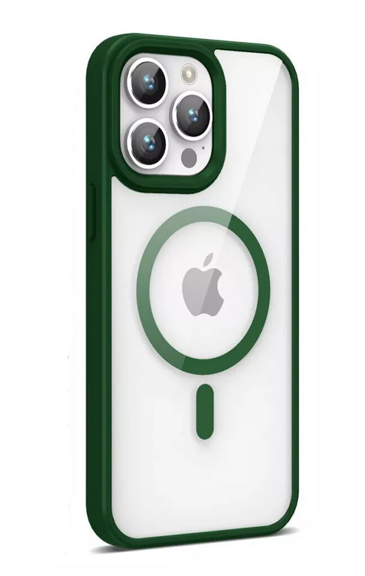 For iPhone 14 Pro Magsafe Case-Deep Green