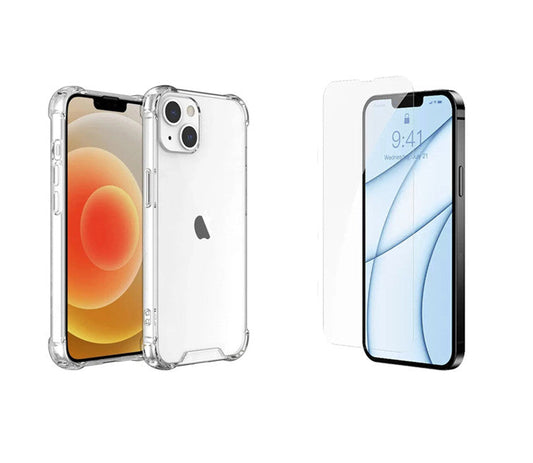 For iPhone 14 Plus Clear Cover + 1x Screen Protector