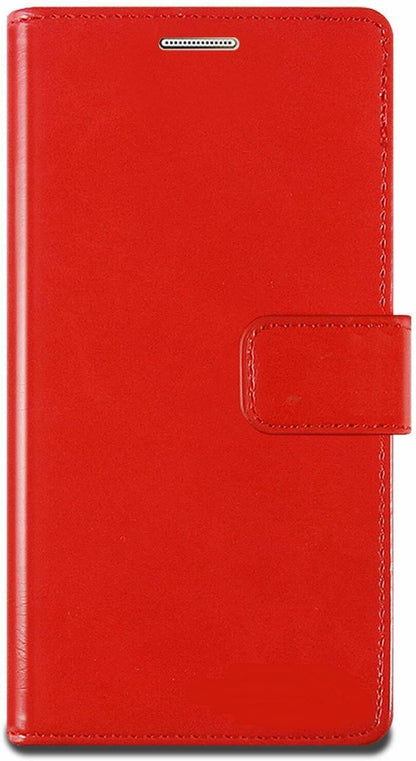 For Samsung Galaxy S25 Wallet Case with Card holder RED Flip Cover